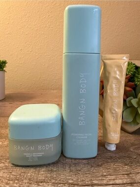 BANGN BODY Facial Cleanser, Serum/Mask, Lip & Eye Balm